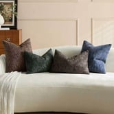 Violette Casa Aria Rectangular Chenille Cushion Covers