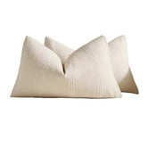 Violette Casa Kenna Rectangular Linen-Blend Cushion Covers