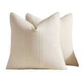 Violette Casa Kenna Linen-Blend Cushion Covers