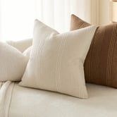 Violette Casa Kenna Linen-Blend Cushion Covers