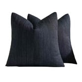 Violette Casa Kenna Linen-Blend Cushion Covers