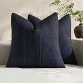 Violette Casa Kenna Linen-Blend Cushion Covers