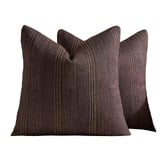 Violette Casa Kenna Linen-Blend Cushion Covers