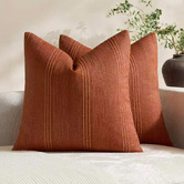 Violette Casa Kenna Linen-Blend Cushion Covers