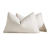 Violette Casa Kenna Rectangular Linen-Blend Cushion Covers