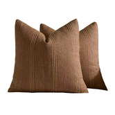 Violette Casa Kenna Linen-Blend Cushion Covers