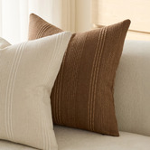 Violette Casa Kenna Linen-Blend Cushion Covers