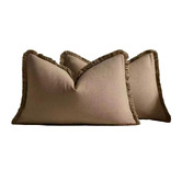 Violette Casa Solace Rectangular Linen &amp; Cotton Cushion Covers