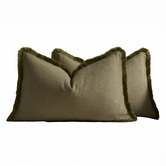 Violette Casa Solace Rectangular Linen &amp; Cotton Cushion Covers