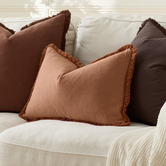 Violette Casa Solace Rectangular Linen &amp; Cotton Cushion Covers