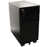 Rein Office Remo Steel Slimline Mobile Pedestal