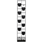Rein Office 9 Piece Lawson Bloom Vertical Planter Pots &amp; Stand Set