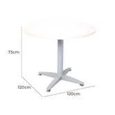 Rein Office Silver Leg Lawson Span Round Meeting Table