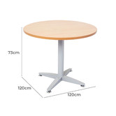 Rein Office Silver Leg Lawson Span Round Meeting Table