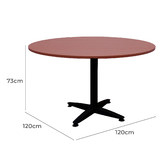 Rein Office Black Leg Lawson Span Round Meeting Table