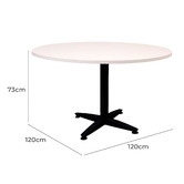 Rein Office Black Leg Lawson Span Round Meeting Table