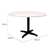 Rein Office Black Leg Lawson Span Round Meeting Table