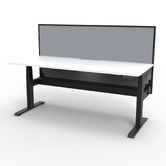 Rein Office Dassault II Electric Sit &amp; Stand Desk with Screen