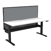 Rein Office Dassault Electric Sit &amp; Stand Desk with Screen