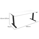 Rein Office Arnoult 180cm Dual Motor Electric Sit &amp; Stand Desk