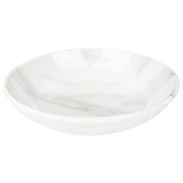 Cattitude White Faux Marble Cat Saucer