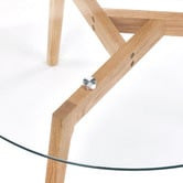 Temple &amp; Webster Stad Round Glass-Top Coffee Table