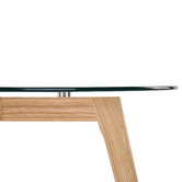 Temple &amp; Webster Stad Glass Top Coffee Table