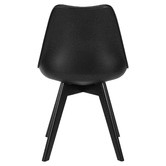 Temple &amp; Webster Black Nova Beech &amp; Faux Leather Dining Chairs