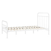 Temple &amp; Webster White Bailey Metal Bed Frame