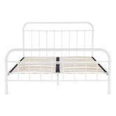 Temple &amp; Webster White Bailey Metal Bed Frame