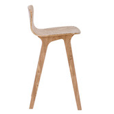 Temple &amp; Webster 64cm Ash Nobu High Back Bar Stool
