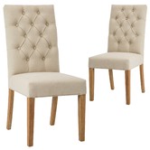 Temple &amp; Webster Windsor Linen Dining Chairs