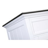 Temple &amp; Webster Black Top Hamptons Large Sideboard Buffet