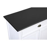Temple &amp; Webster Black Top Hamptons Large Sideboard Buffet