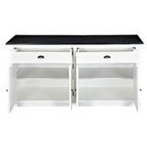 Temple &amp; Webster Black Top Hamptons Large Sideboard Buffet