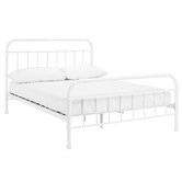 Temple &amp; Webster White Bailey Metal Bed Frame