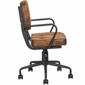 Temple &amp; Webster Renee 2 Drawer Desk &amp; Hugo Retro Home Office Chair Set