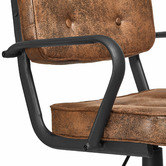 Temple &amp; Webster Renee 2 Drawer Desk &amp; Hugo Retro Home Office Chair Set
