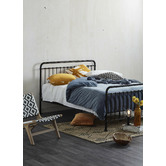 Temple &amp; Webster Black Bailey Metal Bed Frame