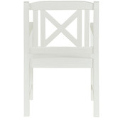Temple &amp; Webster 2 Seater White Santa Cruz Outdoor Bistro Set