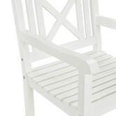 Temple &amp; Webster 2 Seater White Santa Cruz Outdoor Bistro Set