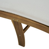 Temple &amp; Webster Monaco Wheeled Outdoor Hardwood Sun Lounger