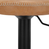 Temple &amp; Webster Elwood Faux Leather Adjustable Bar Stools