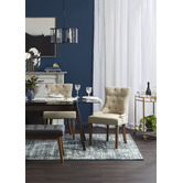 Temple &amp; Webster Beige Windsor Scoop Back Dining Chairs