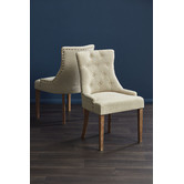 Temple &amp; Webster Beige Windsor Scoop Back Dining Chairs