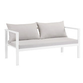 Temple &amp; Webster Felix 4 Seater Aluminium Outdoor Sofa Set