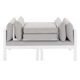 Temple &amp; Webster Felix 4 Seater Aluminium Outdoor Sofa Set