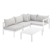 Temple &amp; Webster Felix 4 Seater Aluminium Outdoor Sofa Set