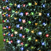 Temple &amp; Webster 250 Multi-Coloured LED Solar Net Fairy Lights