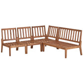 Temple &amp; Webster Anquilla Outdoor Modular Lounge Set with Cushions